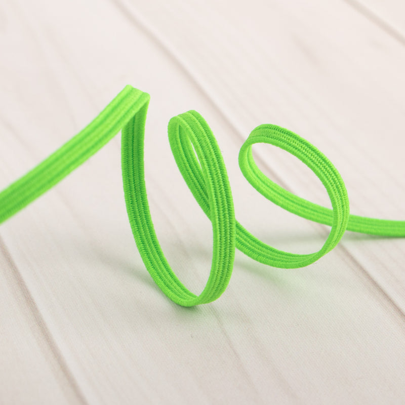 3mm braided elastic - NEON GREEN