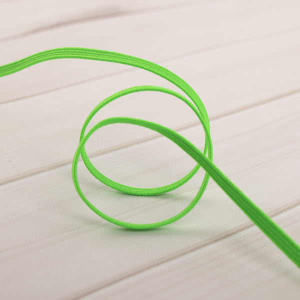 3mm braided elastic - NEON GREEN