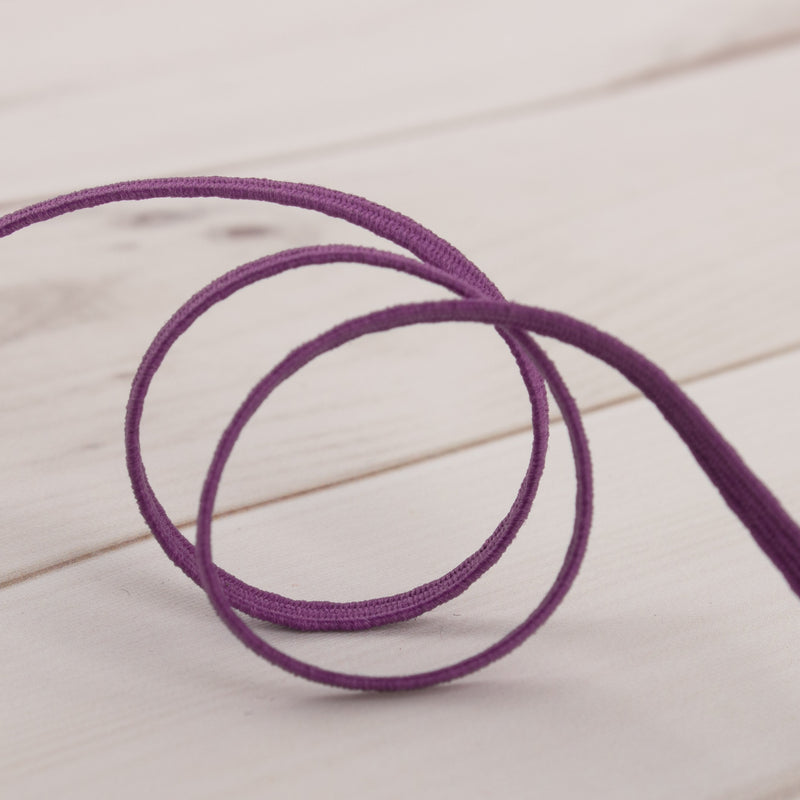 3mm braided elastic - PURPLE