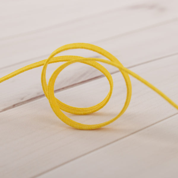 3mm braided elastic - YELLOW