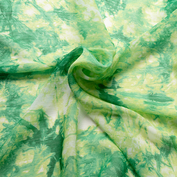 Yoryu chiffon print - Marble - Green
