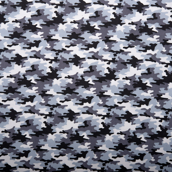 SQUIRT - Popeline imprimée - Camouflage - Gris