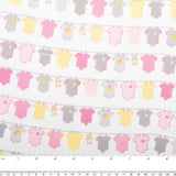 ORGANIC Baby Print - Clotheline - Pink