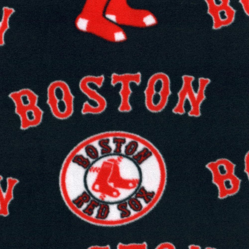 Red Sox de Boston - Molleton imprimé Baseball anti-boulochage - Marine
