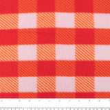 Molleton imprimé - OUTBACK - Carreaux - Orange
