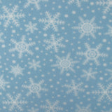 Printed Fleece - OUTBACK - Snowflake - Blue