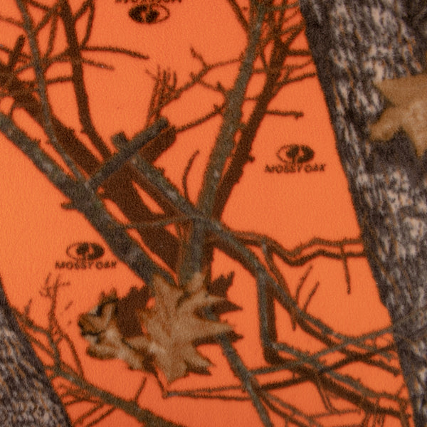 Printed Fleece - OUTBACK - Camouflage tree - Orange