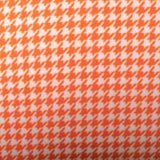 Printed Fleece - OUTBACK - Houndstooth - Orange