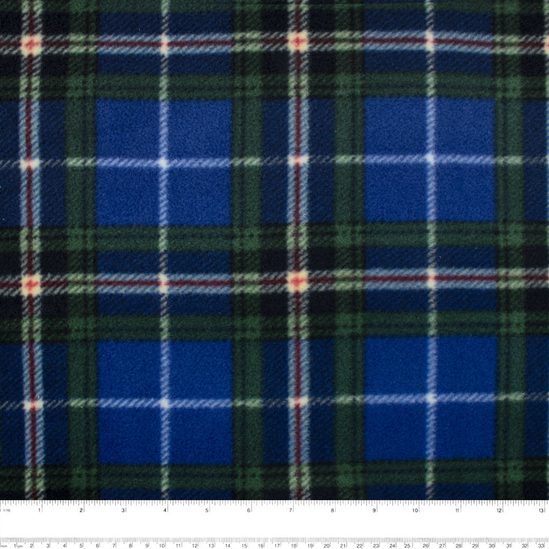 PLAID Bonded to Chenille - Nova scotia - Blue