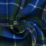 PLAID Bonded to Chenille - Nova scotia - Blue