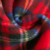 PLAID Bonded to Chenille - Royal Stewart - Red / Blue