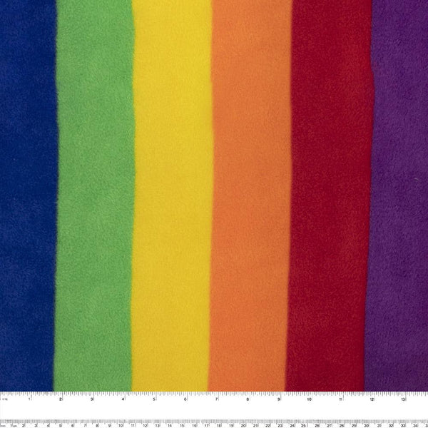 PRIDE Anti Pill Rainbow Fleece - Purple