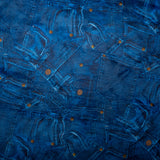Micro chenille imprimée - DIGITAL - Poche de jeans - Bleu