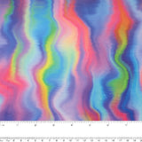 Printed Micro Chenille - DIGITAL - Waves - Multicolour