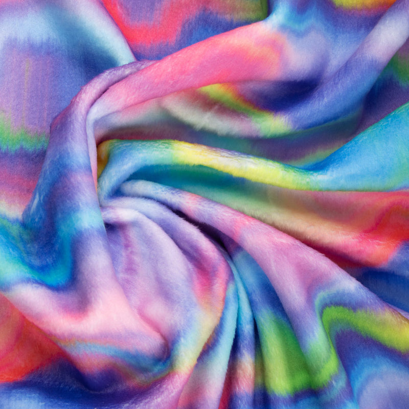 Printed Micro Chenille - DIGITAL - Waves - Multicolour