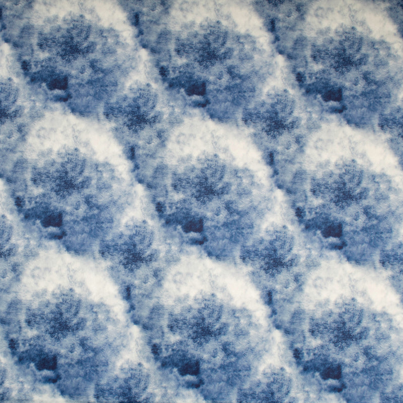 Printed Micro Chenille - DIGITAL - Abstract - Blue