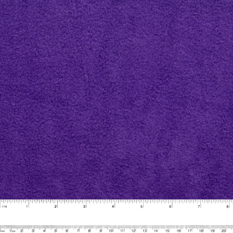 Molleton arctique uni anti-boulochage - ICY - Violet indigo