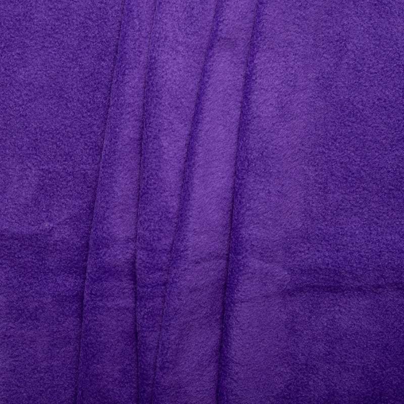 Molleton arctique uni anti-boulochage - ICY - Violet indigo