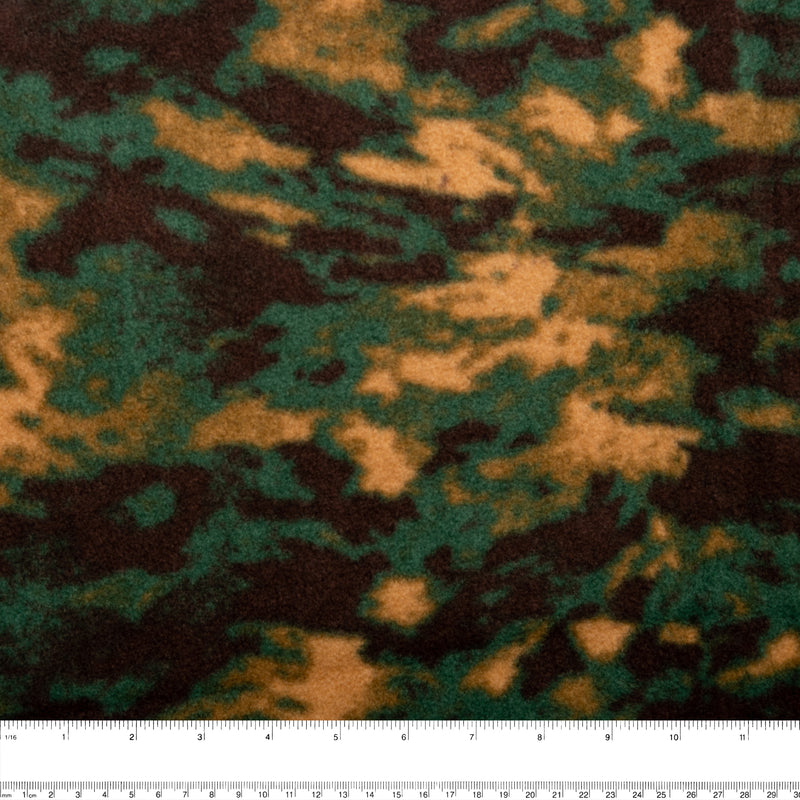 Molleton imprimé anti-boulochage - FRESH - Camouflage - Vert