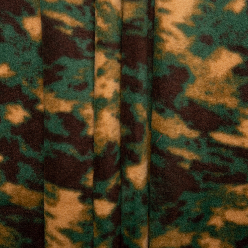 Anti Pill Fleece Print - FRESH - Camouflage - Green