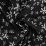 Anti-Pill Fleece Print - OUTBACK - Snowflake - Black