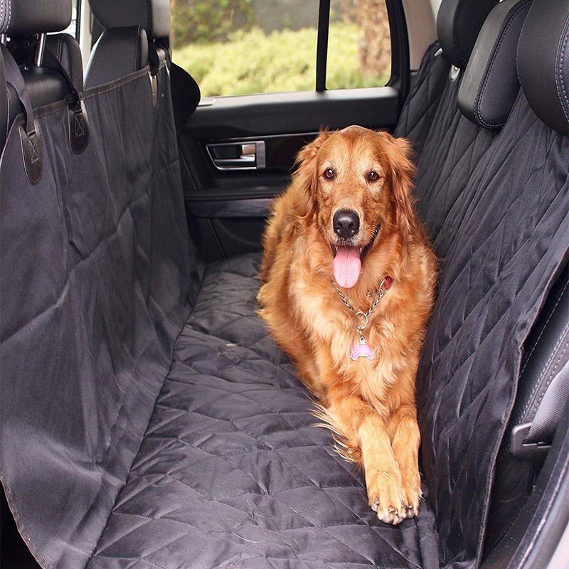 Pet Rear Car Seat Cover - Black