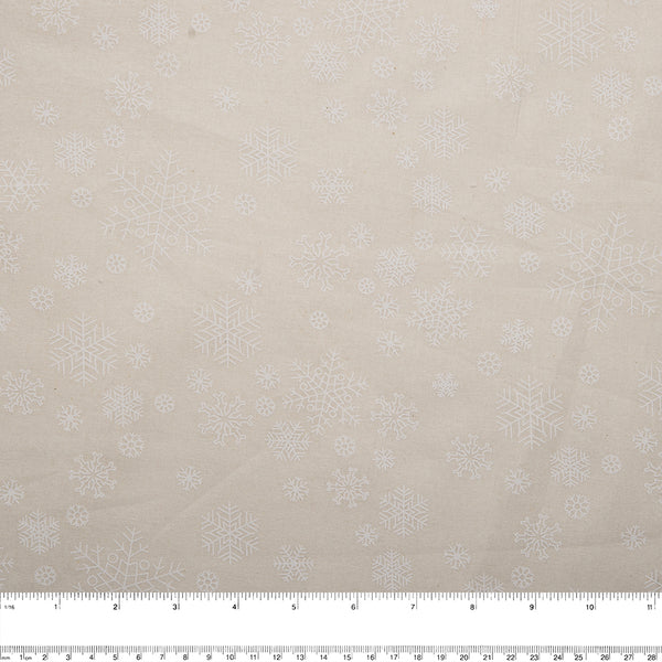 Holiday lacquer print - Snowflake - Beige