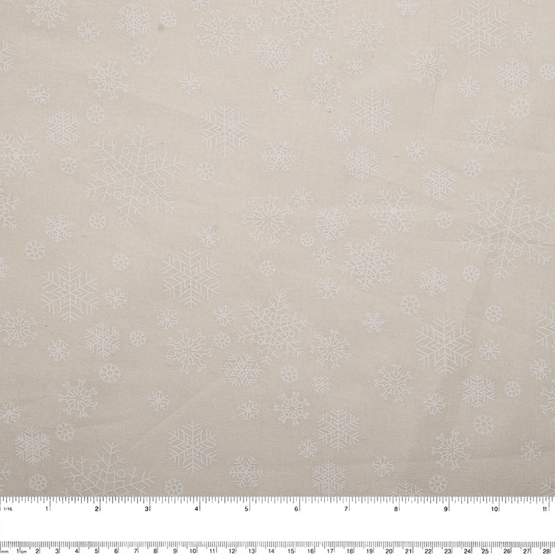 Holiday lacquer print - Snowflake - Beige