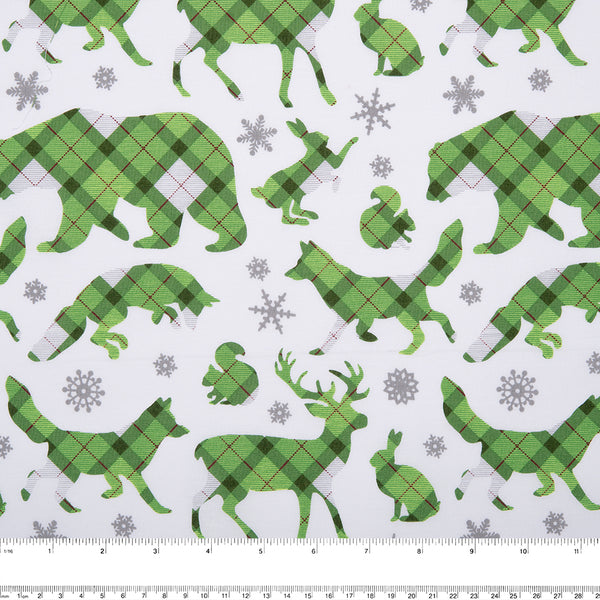 Country Christmas - Fox - Green