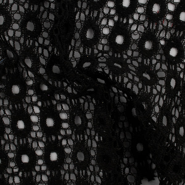 Lace - RACHEL - Circles - Metallic Black