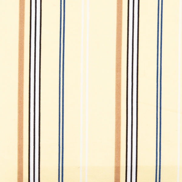 Printed Cotton Poplin - NOAH - Stripes - Beige