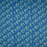Coton tendance brodé - Boomrang - Bleu