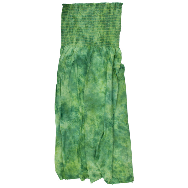 Smocked Cotton Voile - Green