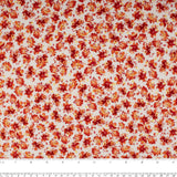Rayon Poplin Print - FLAVIA - Small flower - Red