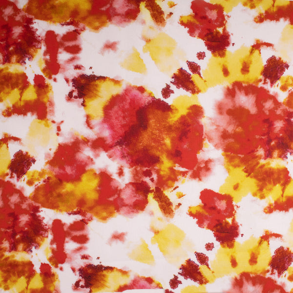 GALAXY Digital Printed Cotton - Red / Yellow