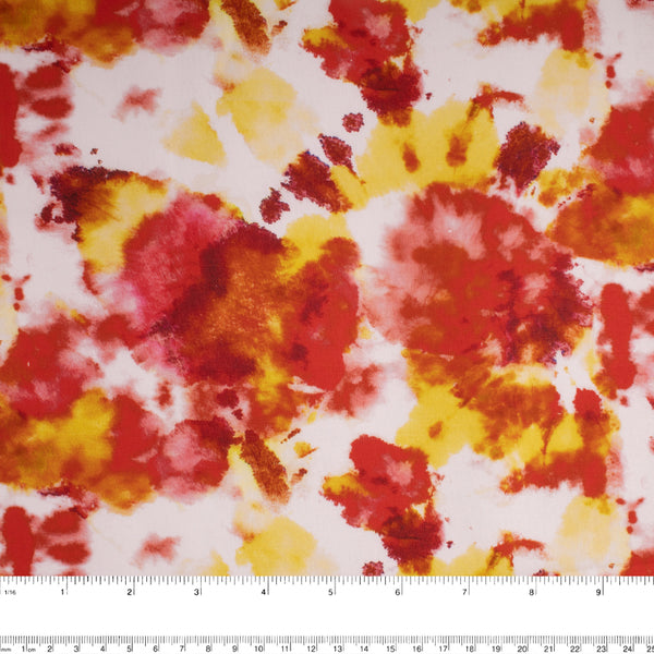 GALAXY Digital Printed Cotton - Red / Yellow