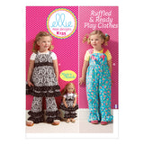 K0135 Girls' Top, Pants and Overalls; Dolls' Top and Pants (size: All Sizes In One Envelope)