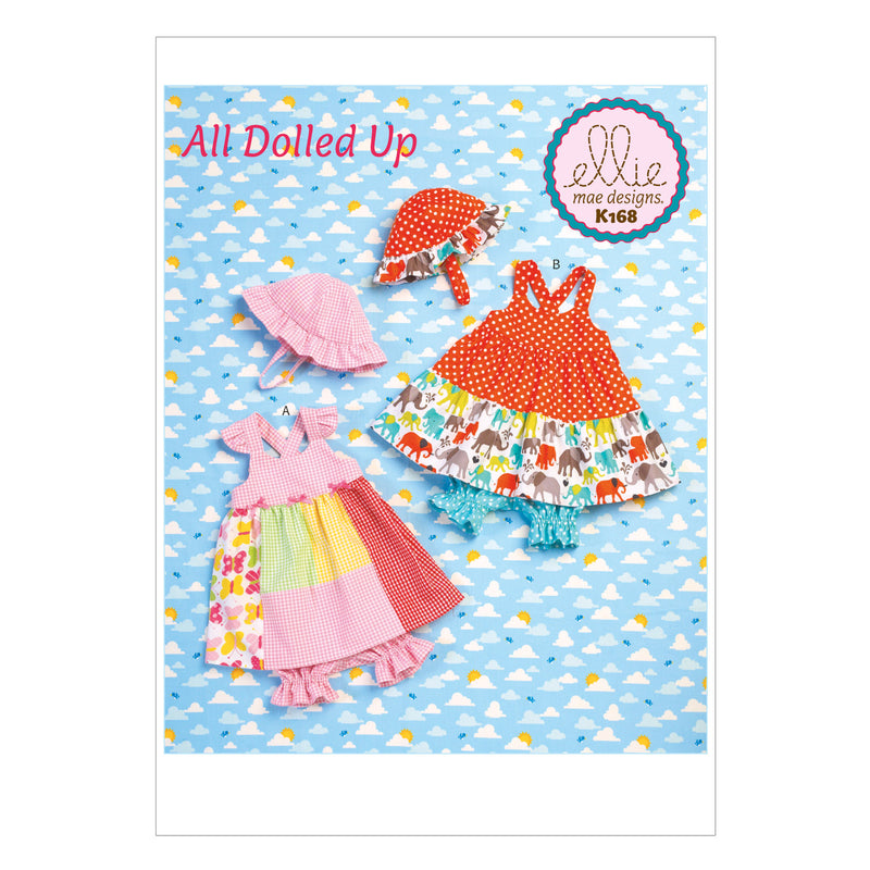 K0168 Babies Dress, Panties and Hat (size: All Sizes In One Envelope)