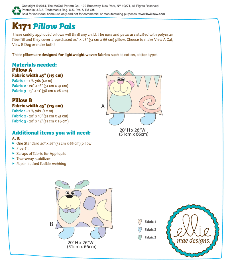 K0171 Pillows (size: One Size Only)