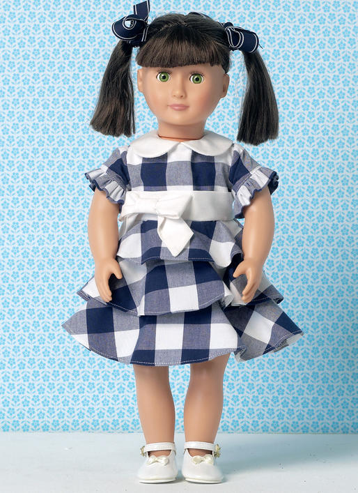 K0193 Children's/Girls'/Dolls' Dresses (size: XXS - L)