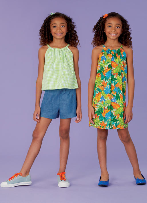 K0259 Girl's Top, Dress and Shorts (size: 7-8-9-10-12-14)