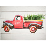Christmas Prints - HENRY GLASS - Panel truck 22'' X 44'' ( 53cm X 112cm) - White