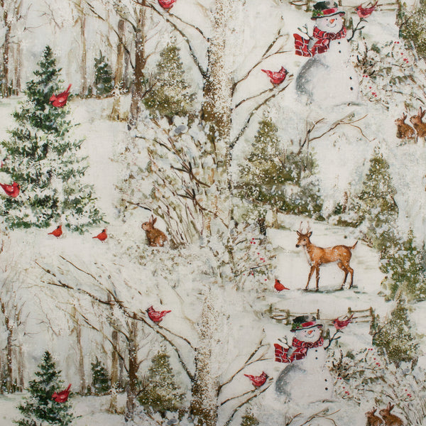Christmas Prints - HENRY GLASS - Forest - White