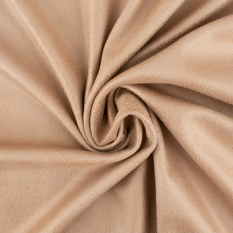 Stretch heavy plain and embossed suede - Beige