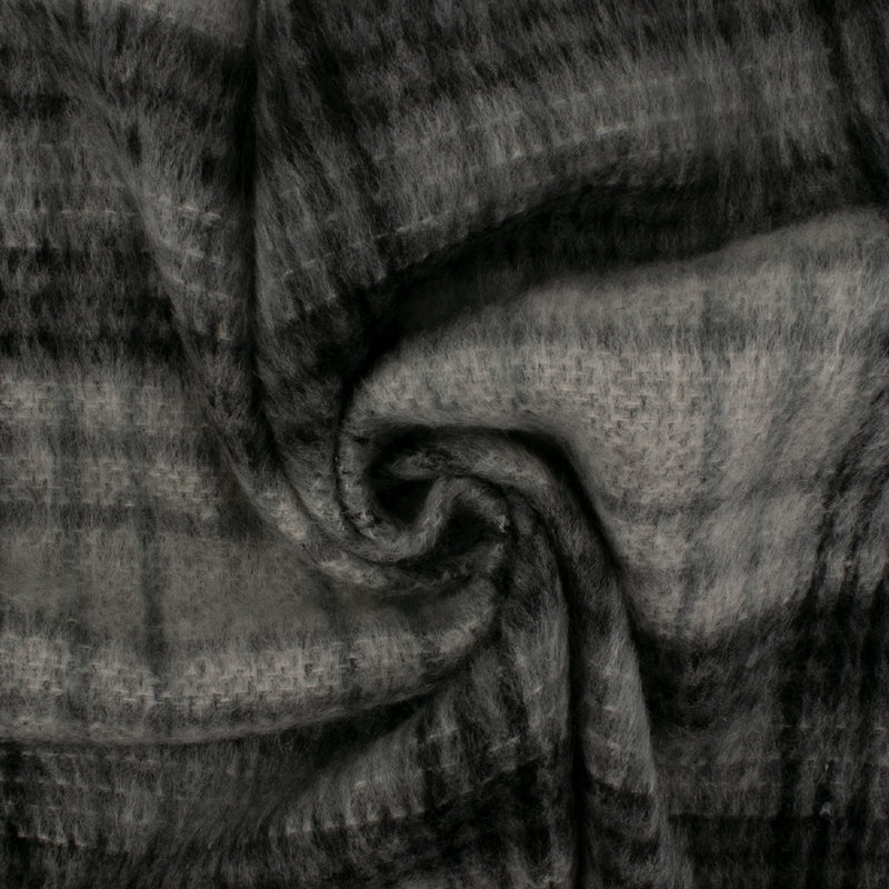 Dark Grey Flannel Fabric