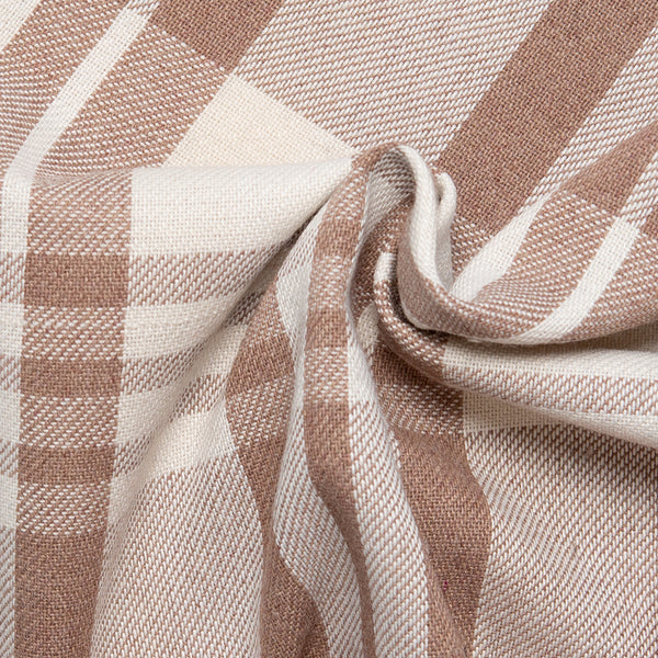 Tissu fil teint pour veste - MANCHESTER - Carreaux - Beige
