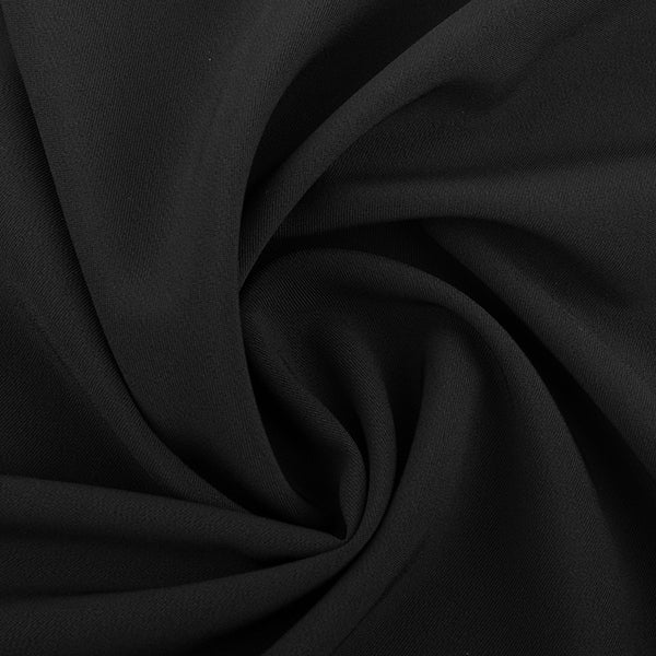 Tissu léger pour costume - CAPISSIMO - Vrai noir