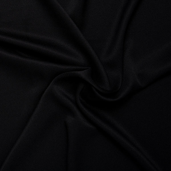 RECYCLED Solid Polyester - Black1