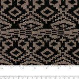 Tricot à  carreaux et jacquard - Navajo - Noir