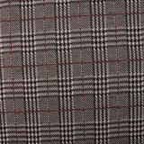 Plaid and jacquard  knit - Prince of Wales - Red / Beige